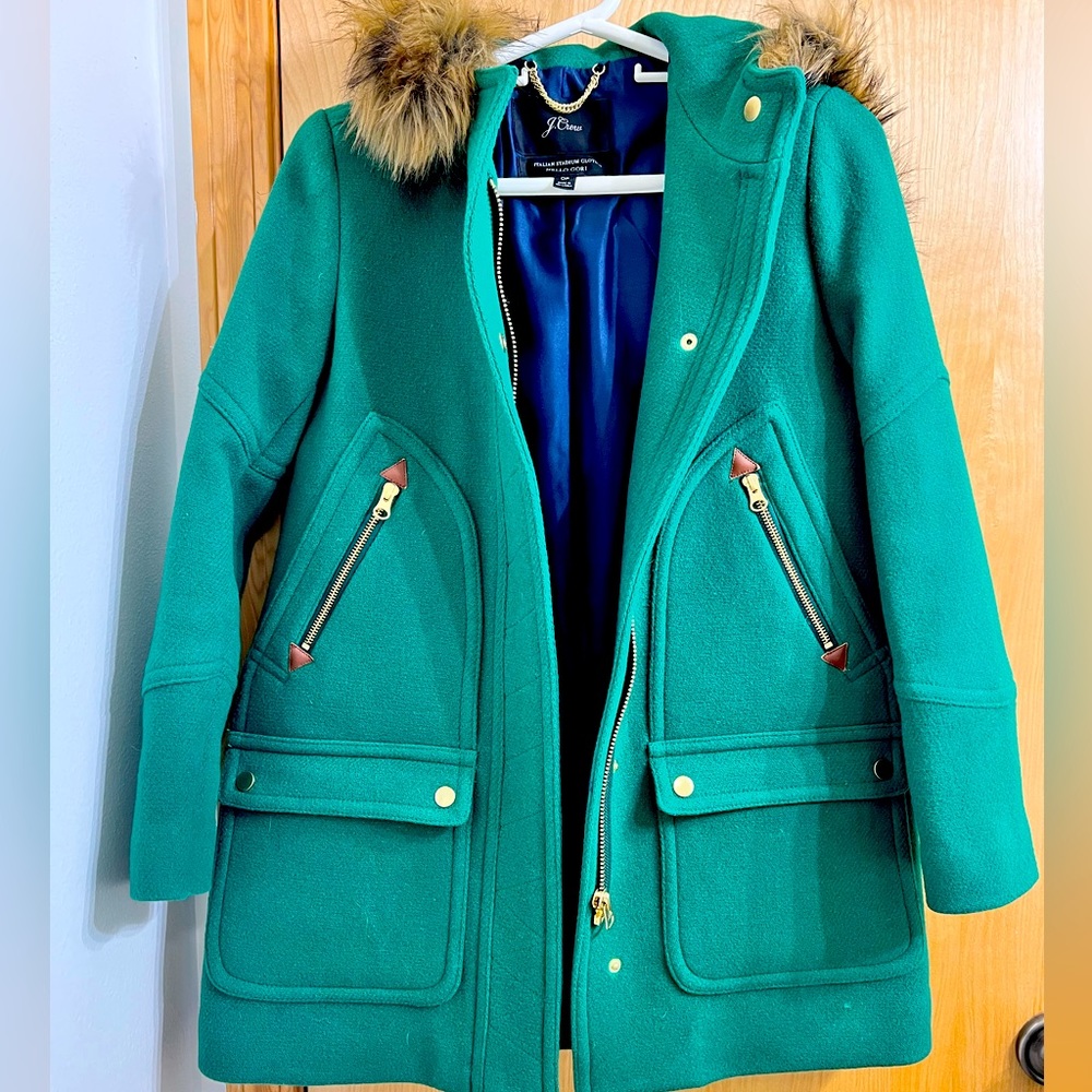 J. Crew wool dress coat size petite 0